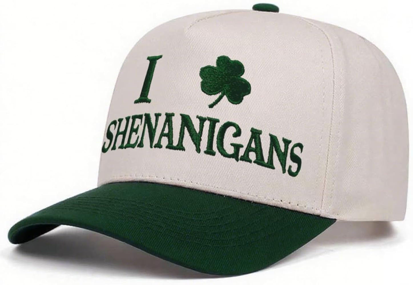 St Patricks Day Hat Green Trucker Hat Funny Irish Shamrock Hats Lucky Clover St. Pattys Hat Saint... | Amazon (US)