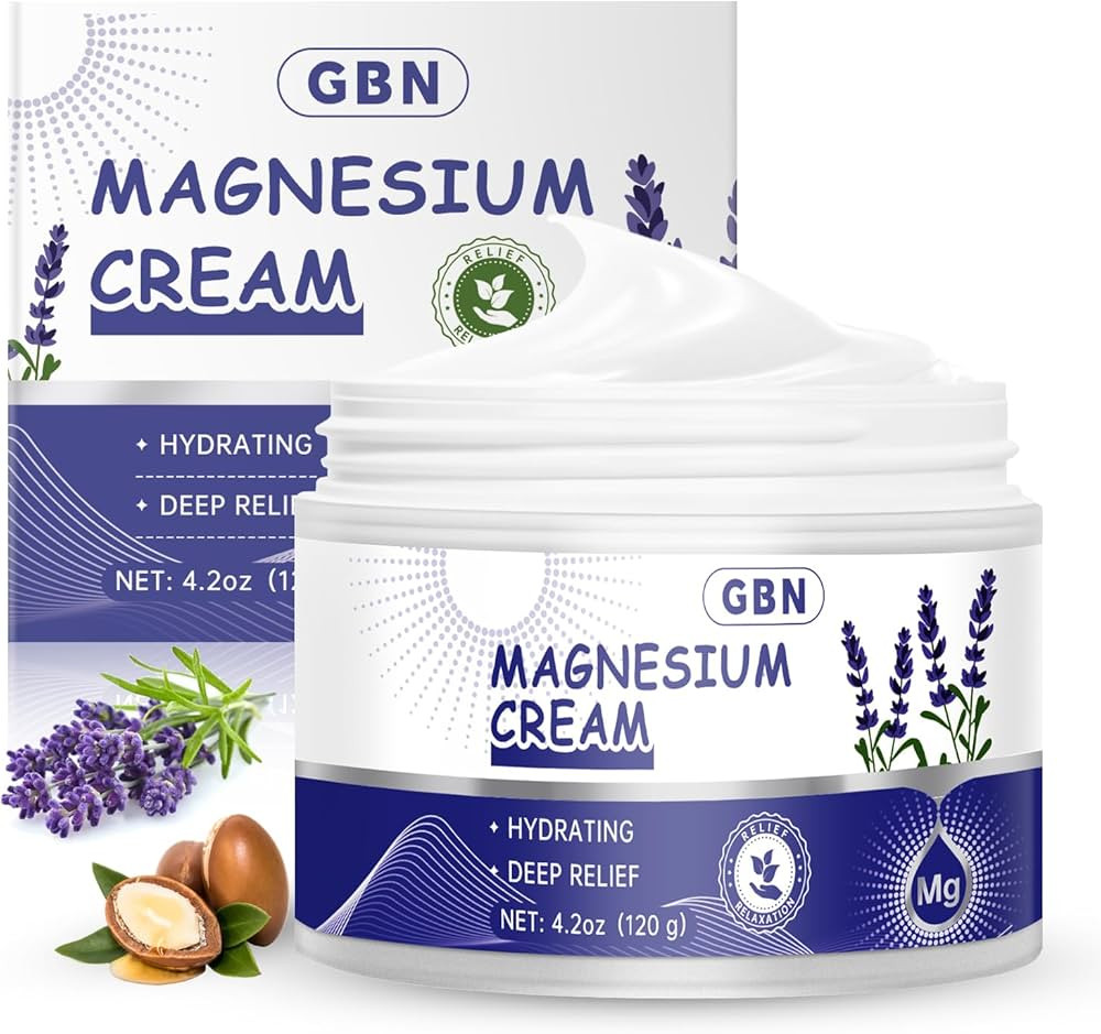 GBN Magnesium Cream - Hydrating Magnesium Lotion for Sleep - Natural Relaxation & Muscle Tension,... | Amazon (US)