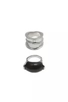 Pack of metallic rings | PULL and BEAR UK
