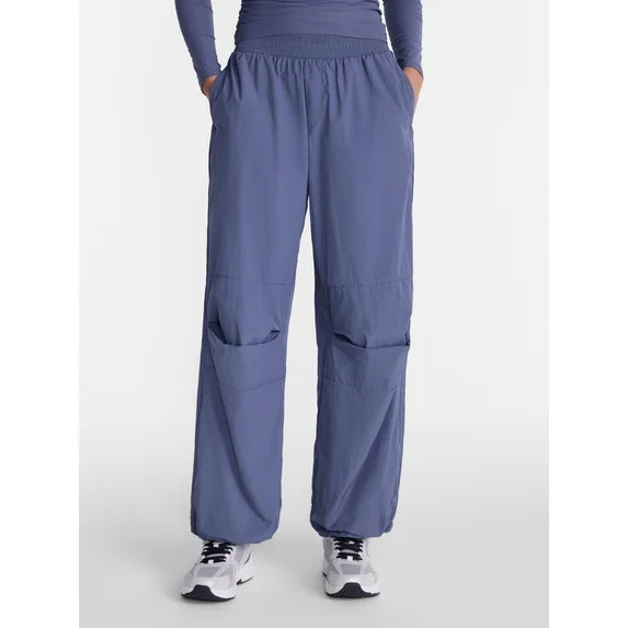 Avia Women's and Women's Plus Crinkle Pants with Pleated Knees, 27" Inseam, Sizes XS-4X | Walmart (US)