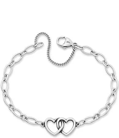 James Avery Two Hearts Together Charm Chain Bracelet -  M | Dillard's
