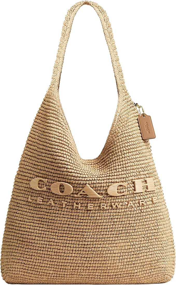 Coach Women's Straw Brooklyn Shoulder Bag 39 | Amazon (US)