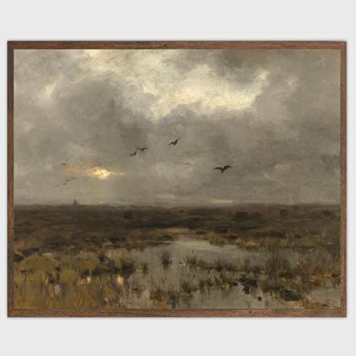 Nature Landscape Prints Wall Art Vintage Landscape Art Prints Moody Landscape Paintings for Offic... | Amazon (US)