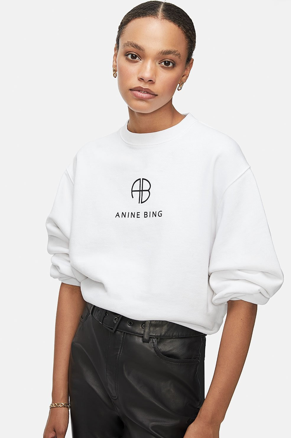 Ramona Sweatshirt Monogram | Anine Bing