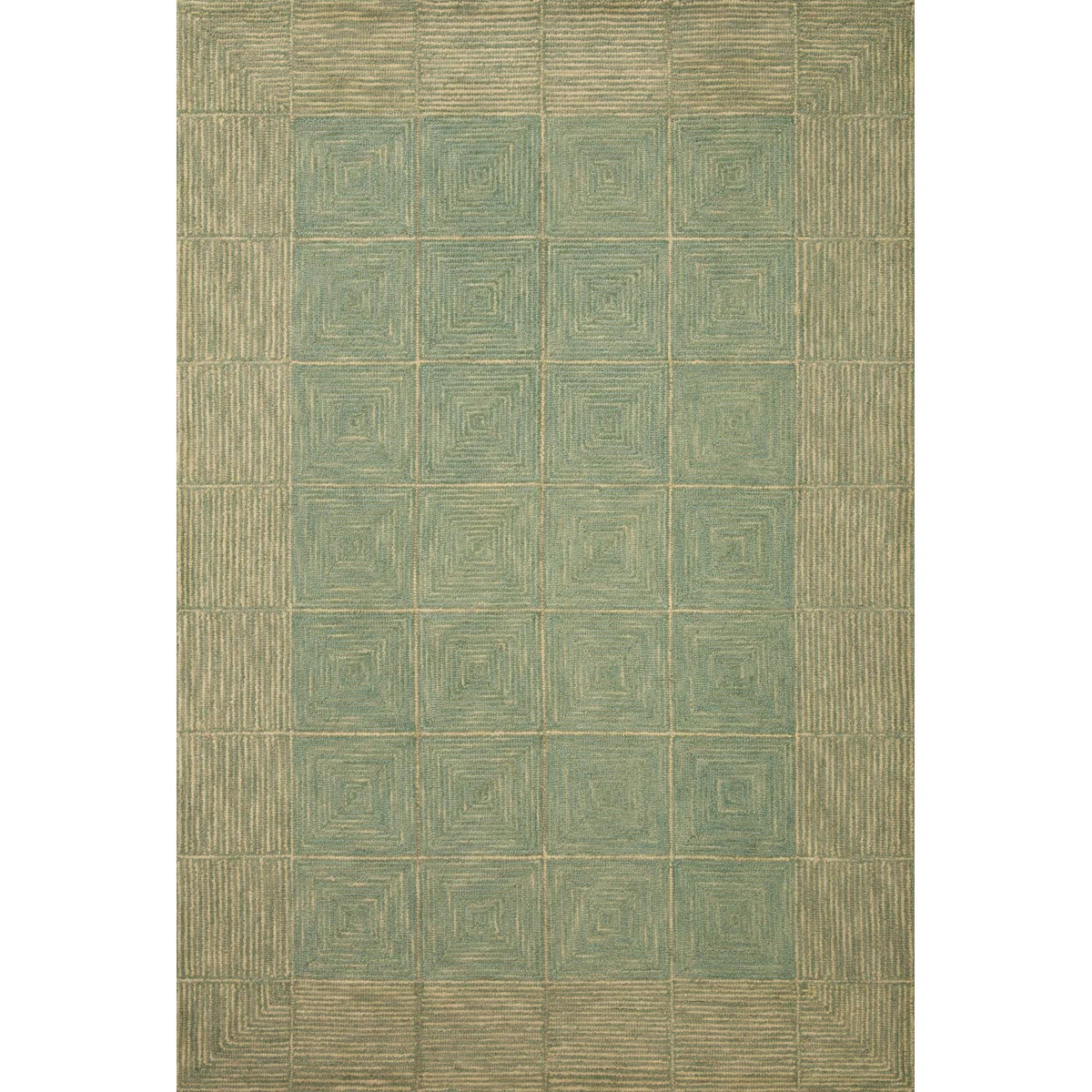 Chris Loves Julia x Loloi Francis Collection FRA-02 Green / Natural, Contemporary  Area Rug | Wayfair North America