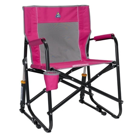 GCI Outdoor Freestyle Rocker Foldable Rocking Camp Chair, Beach Berry | Walmart (US)