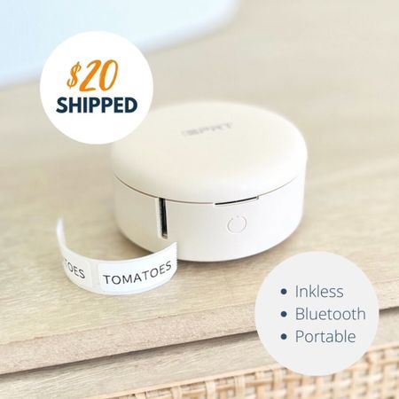 How adorable is this sleek label maker?! 🤩 We have an exclusive deal where you can score it for 50% OFF on Amazon!! Just use code “HIP0308E” at checkout to get it shipped for just $20!! 🔥🔥🔥 It’s small enough to fit in the palm of your hand, uses thermal print technology so you’ll never need to buy ink, and it conveniently connects right to an app on your phone. 😍🙌🏼 All of our label-making dreams have come true. 🤩 Oh, and it comes in pink too. 😏💕🫶🏼

#LTKhome #LTKSale #LTKsalealert