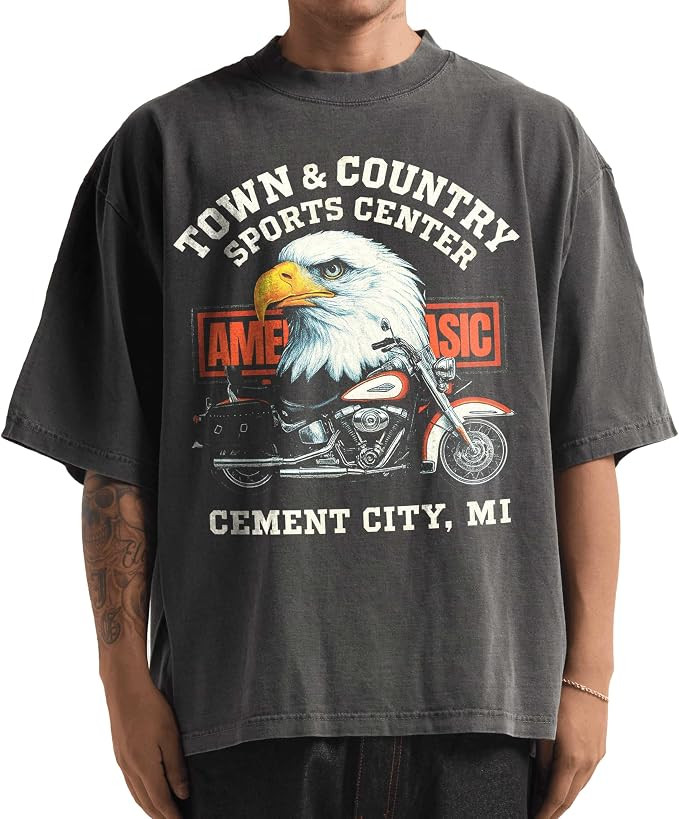 Washed Shaka-Wear Drop Shoulder 7.5 oz Heavyweight Graphic Tshirts Vintage Thick Boxy & Oversized... | Amazon (US)