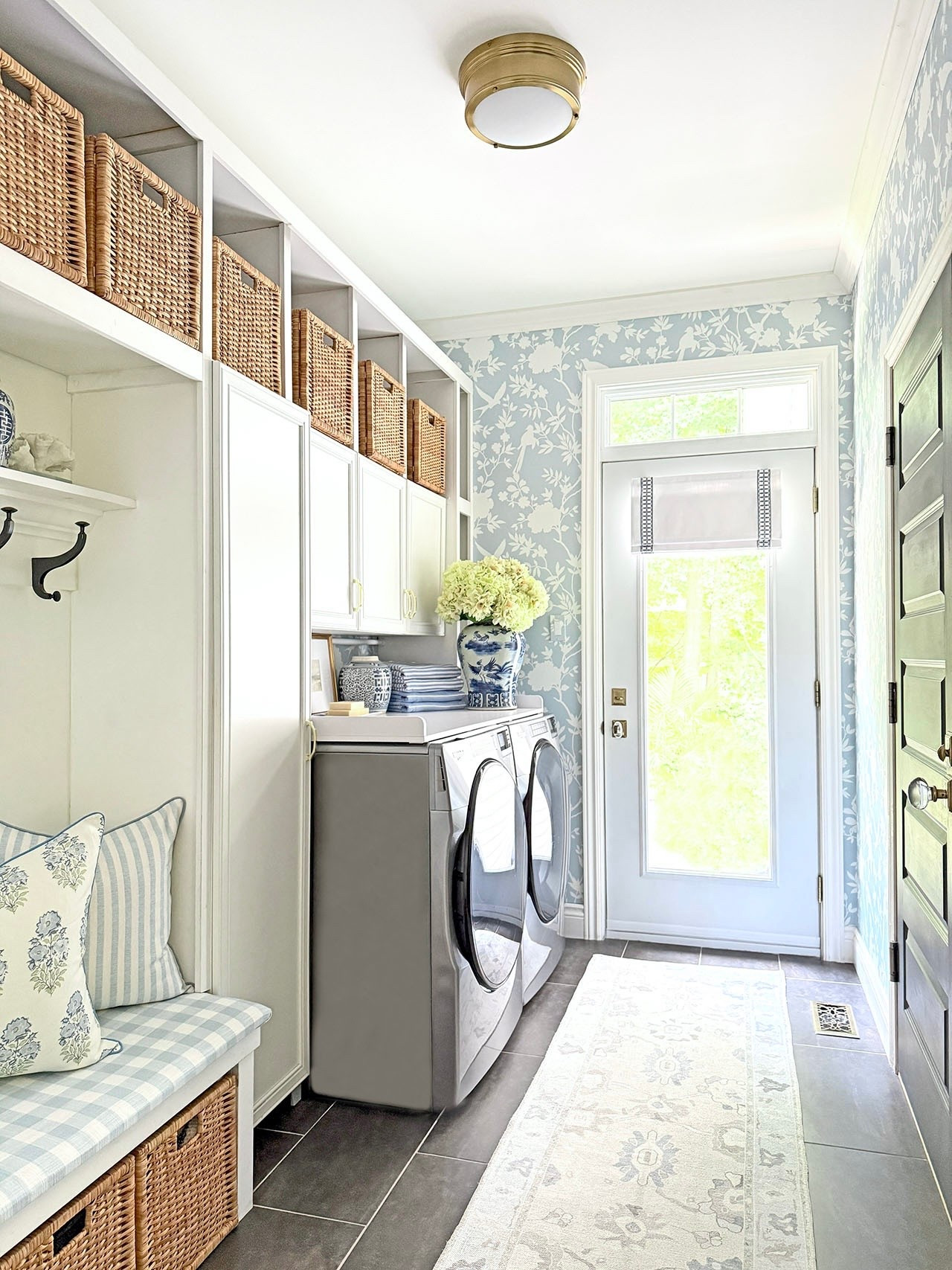 Our laundry room is one of my favorite makeovers! We installed this gorgeous chinoiserie wallpaper, a new rug and this affordable countertop that brings beauty and function to this space. Simple, affordable updates that make all the difference! 

#LTKHome
