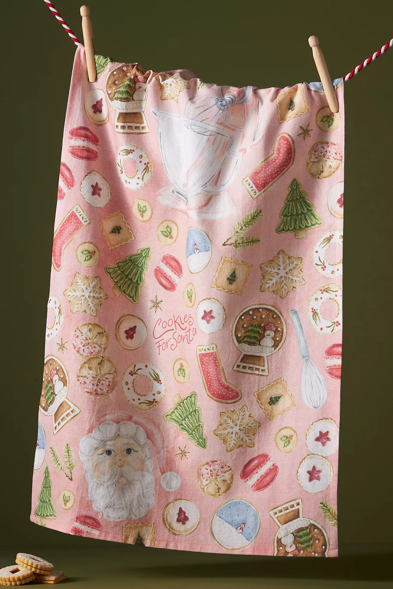Stephanie Tara Cookies For Santa Dish Towel | Anthropologie (US)