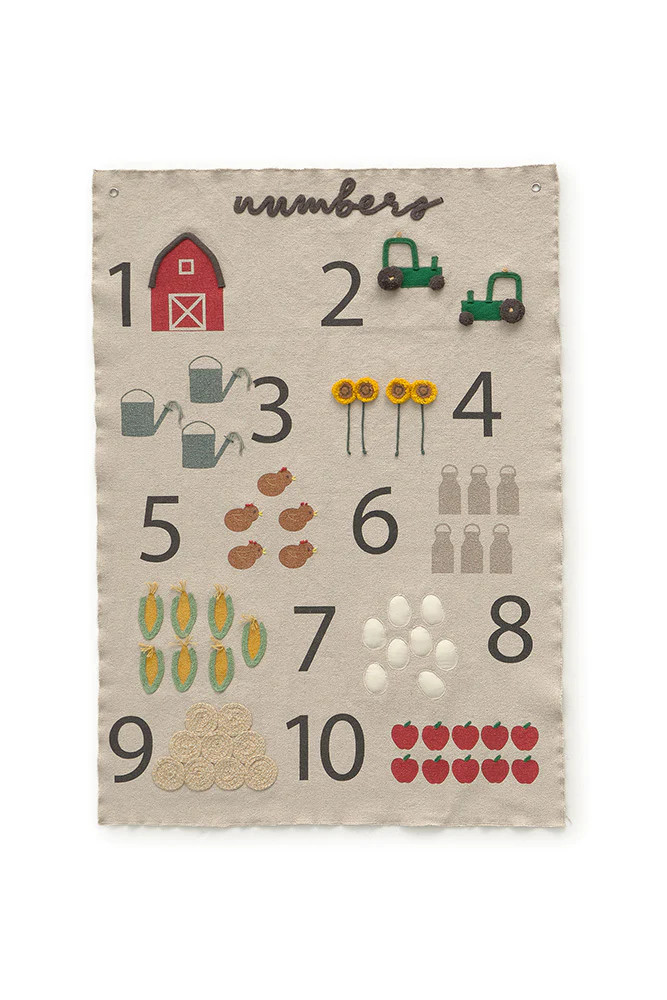 WALL HANGER FARM NUMBERS | Lorena Canals