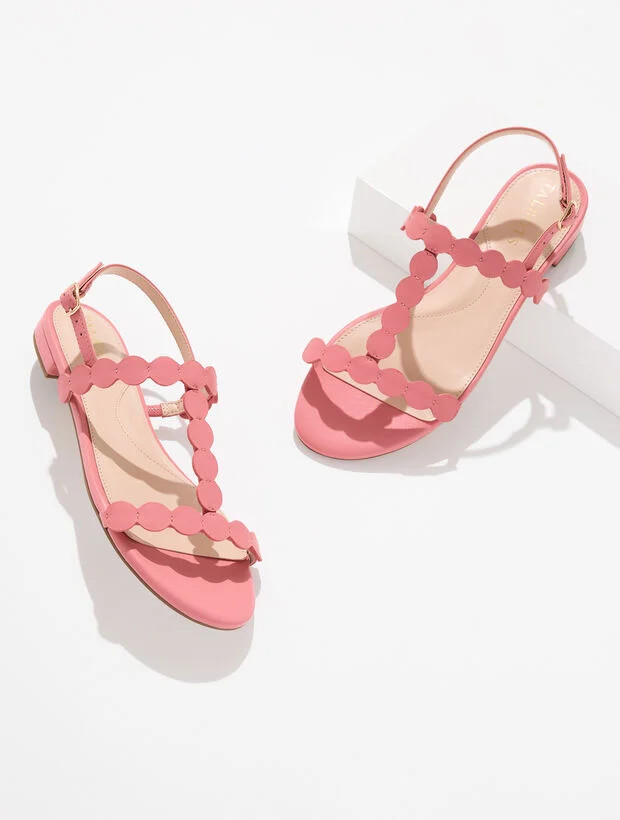 Keri Dot Vachetta Sandals | Talbots
