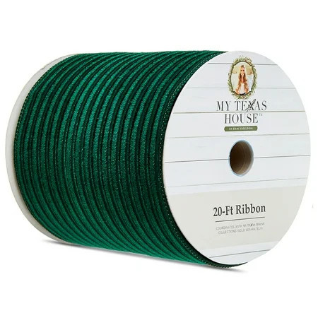 Green Christmas Ribbon, 20', by My Texas House | Walmart (US)