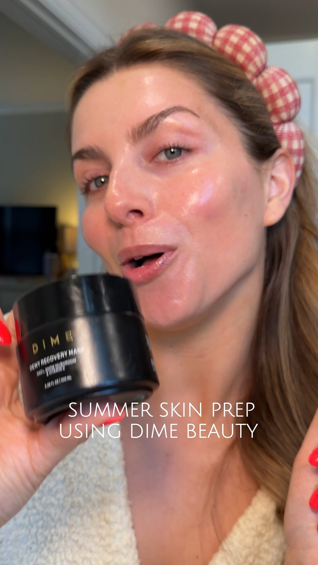 This has been SAVING my skin this summer. The Dime Beauty Dewy Recovery Mask gives you an instant hydration boost and insane glow that makes for a flawless makeup skin prep. Use for just 15 min for a quick skin glowup or wear overnight if your skin needs a little more repair.

#LTKgrwm #LTKselfcare #LTKBeauty