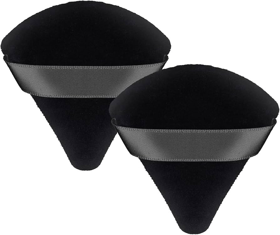 Patelai 2 Pcs Powder Puff Makeup Triangle Soft Sponge Reusable Sponges with Strap for Loose Cosme... | Amazon (UK)