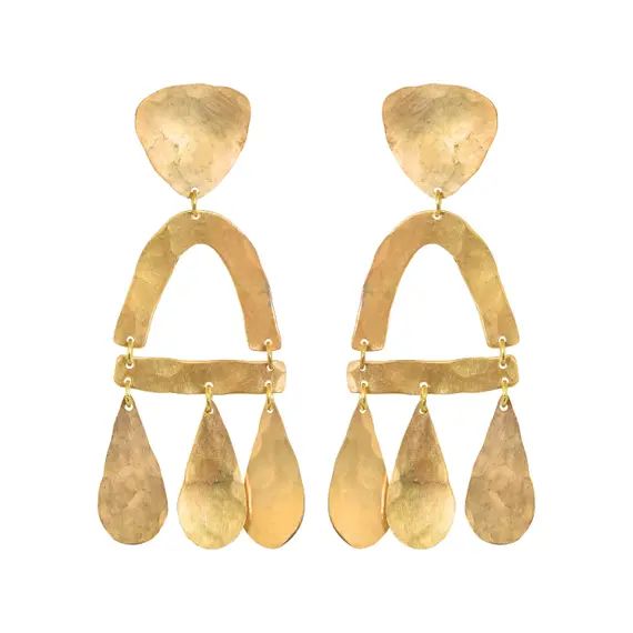 Brass Castara Earrings | Etsy (US)