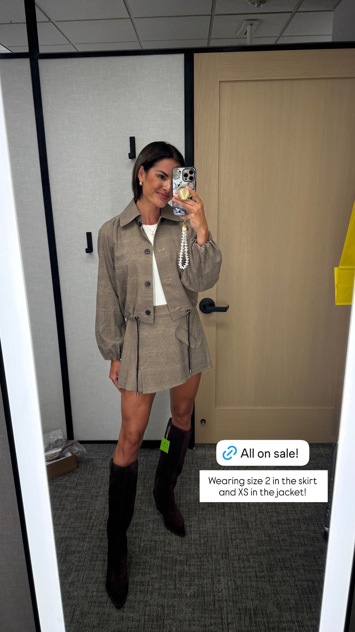 OBSESSED 🤩 size 2 in skirt, size XS in bomber!

#LTKStyleTip #LTKSeasonal #LTKSaleAlert