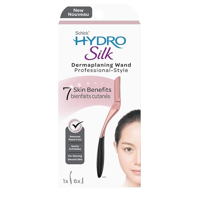 Schick Hydro Silk Dermaplaning Wand, Dermaplaning Tool for Face with 6 Refill Blades | Dermaplane... | Amazon (US)