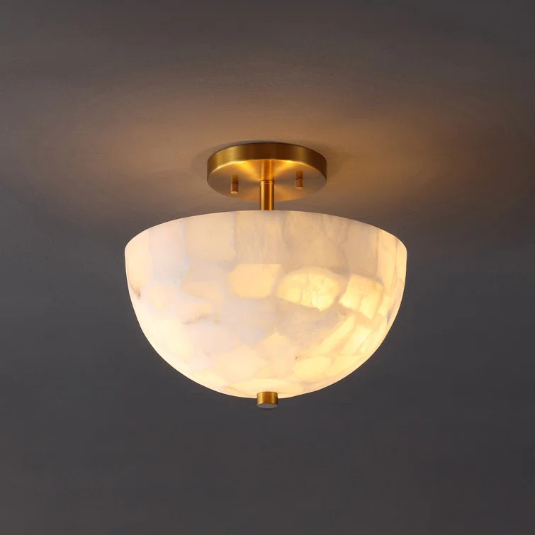 Diem Alabaster Semi Flush Mount | Wayfair North America