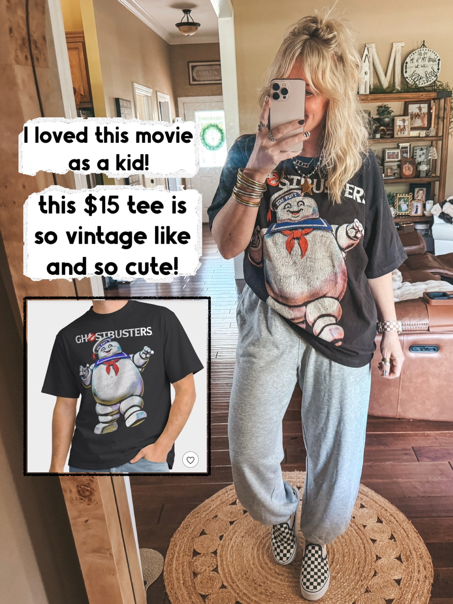 I got a Large in this tshirt. It’s so cute and has a vintage style. Sweatpants are also target and I’m not in a medium.

#LTKgrwm #LTKootd #LTKOver40
