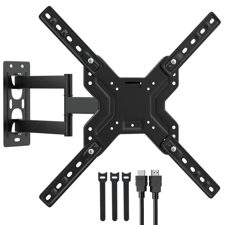 Full Motion TV Wall Mount for Most 26-60" TVs with Swivel, Tilt, Extension, Single Stud Articulat... | Walmart (US)