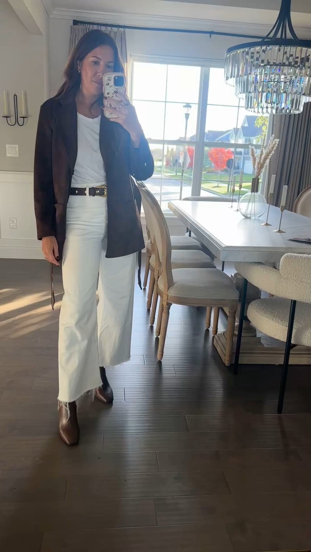 Fall suede jacket with wide leg denim and chocolate brown boots  

#LTKgrwm #LTKootd #LTKdayinmylife