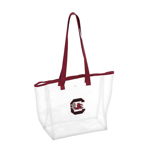 Logo Brands NCAA South Carolina Gamecocks Stadium Clear Tote Bag (12" x 12" x 6") - Snap Closure, Team Color | Amazon (US)