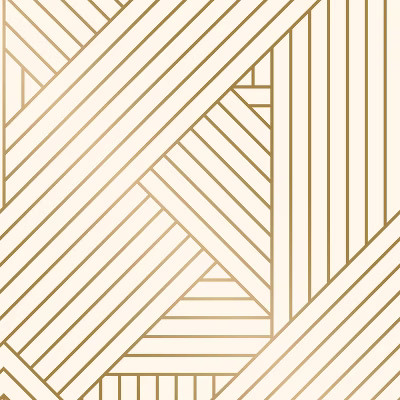 Metallic Ribbon Peel & Stick Wallpaper Gold/Ivory - Project 62™ | Target