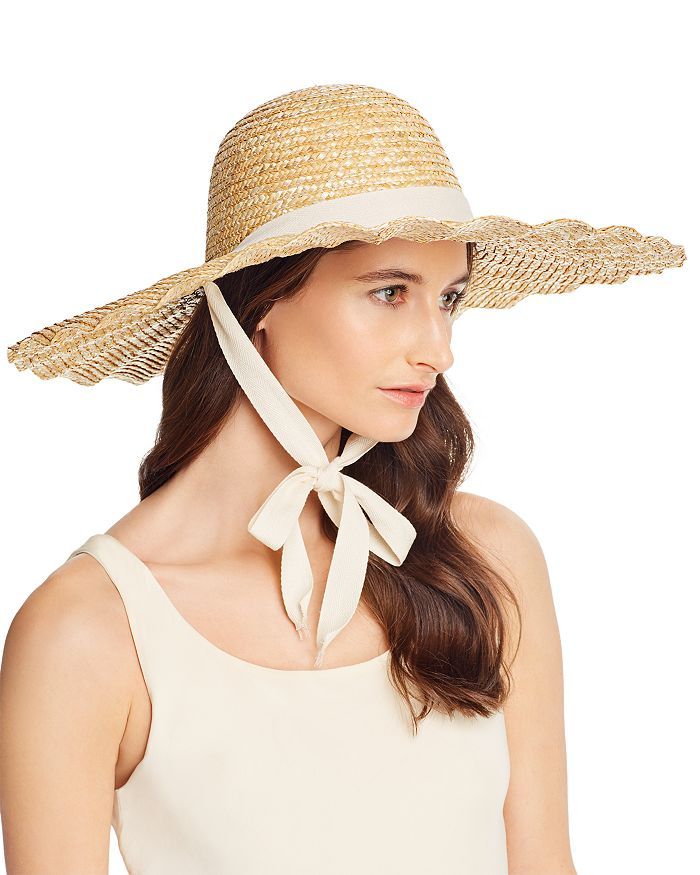 Dolce Scalloped Straw Sun Hat | Bloomingdale's (US)