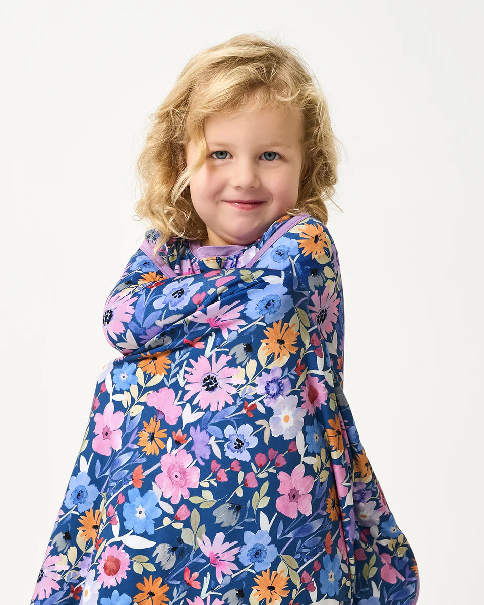Dusk Blooms Large Cloud Blanket\u00ae | Little Sleepies