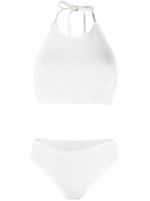 crinkled-effect bikini set | Farfetch (UK)