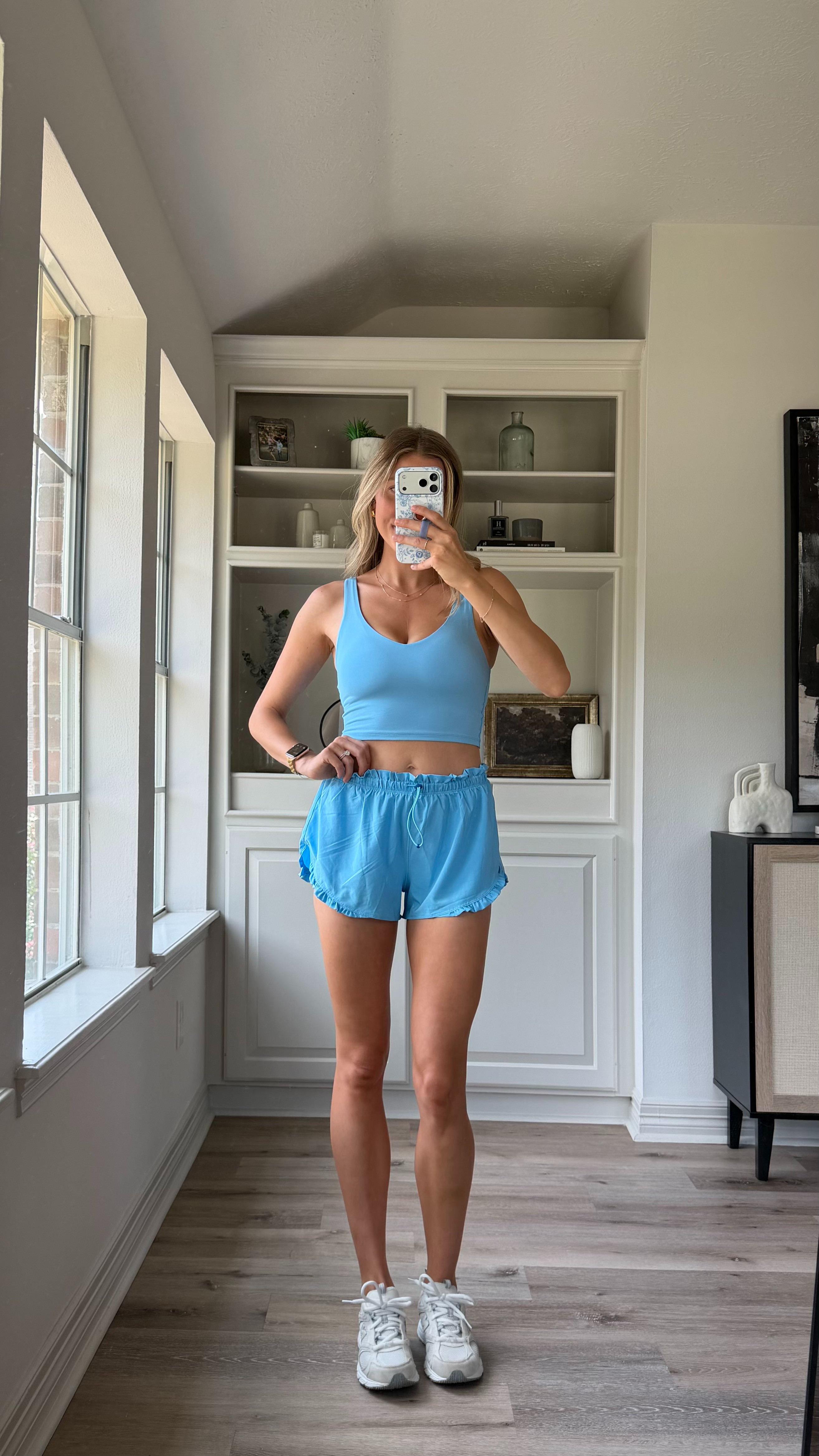 Cutie bright matching active set! Shorts have the cutest ruffle. Wearing smalls! 

 #LTKootd #LTKmomlife #LTKActive