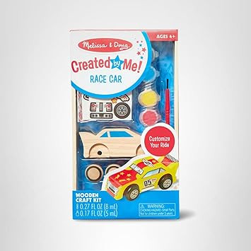 Melissa & Doug Created by Me! Race Car Wooden Craft Kit | Amazon (US)