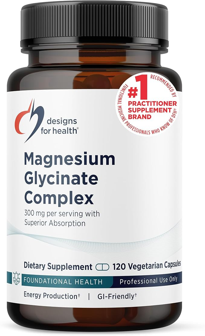 Designs for Health Magnesium Glycinate Complex - Chelated Magnesium Bisglycinate + High Absorptio... | Amazon (US)