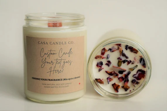PERSONALIZED SOY Candles  Handmade Luxury Wax Candles  - Etsy Canada | Etsy (CAD)