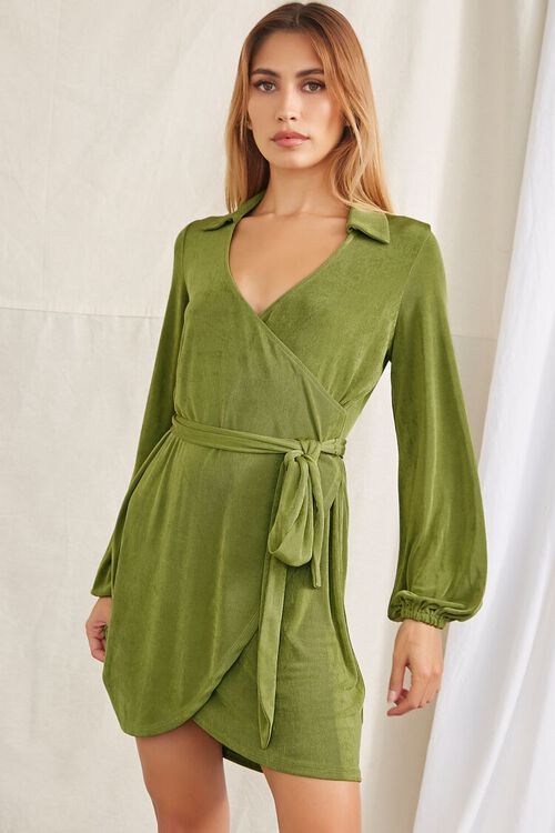 Belted Faux Wrap Dress | Forever 21 (US)