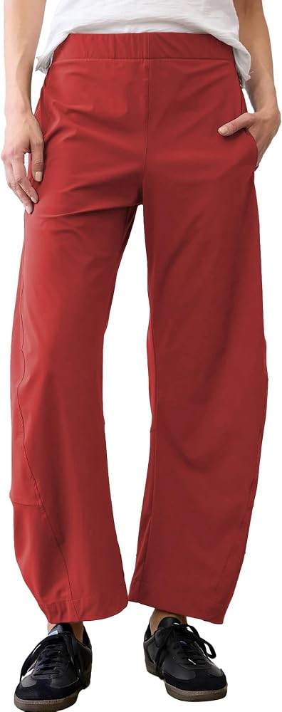 Songling Womens Barrel Pants Wide Leg High Waisted Ankle Business Work Pants Travel Casual Trouse... | Amazon (US)