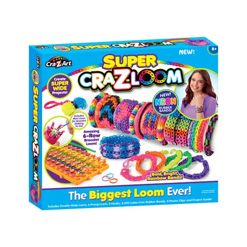 Cra-Z-Loom Diy Bracelet Loom Kit 2200 Latex Free Color Bands in Multicolored at Nordstrom | Nordstrom