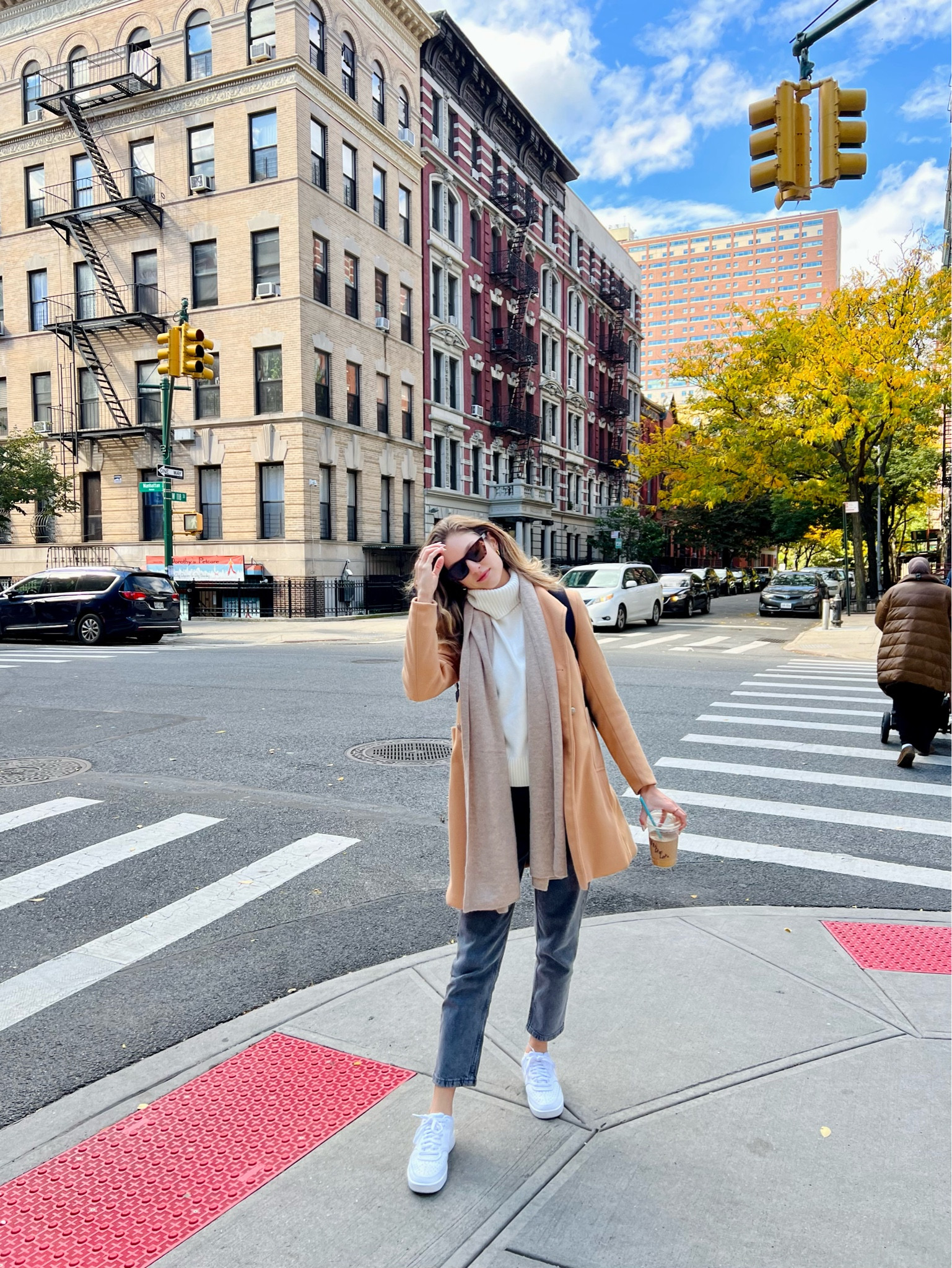 4th day in NYC ultimate fall city girl fit 🤩

Coat: Shein
Scarf: Zara (linked something similar)
Sweater: H&M
Jeans: Zara (linked something similar)
Shoes: Nike
Sunglasses: Urban Outfitters

#LTKHalloween #LTKworkwear #LTKU