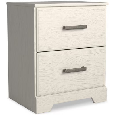 Signature Design by Ashley Casual Stelsie 2 Drawer Nightstand, White | Target