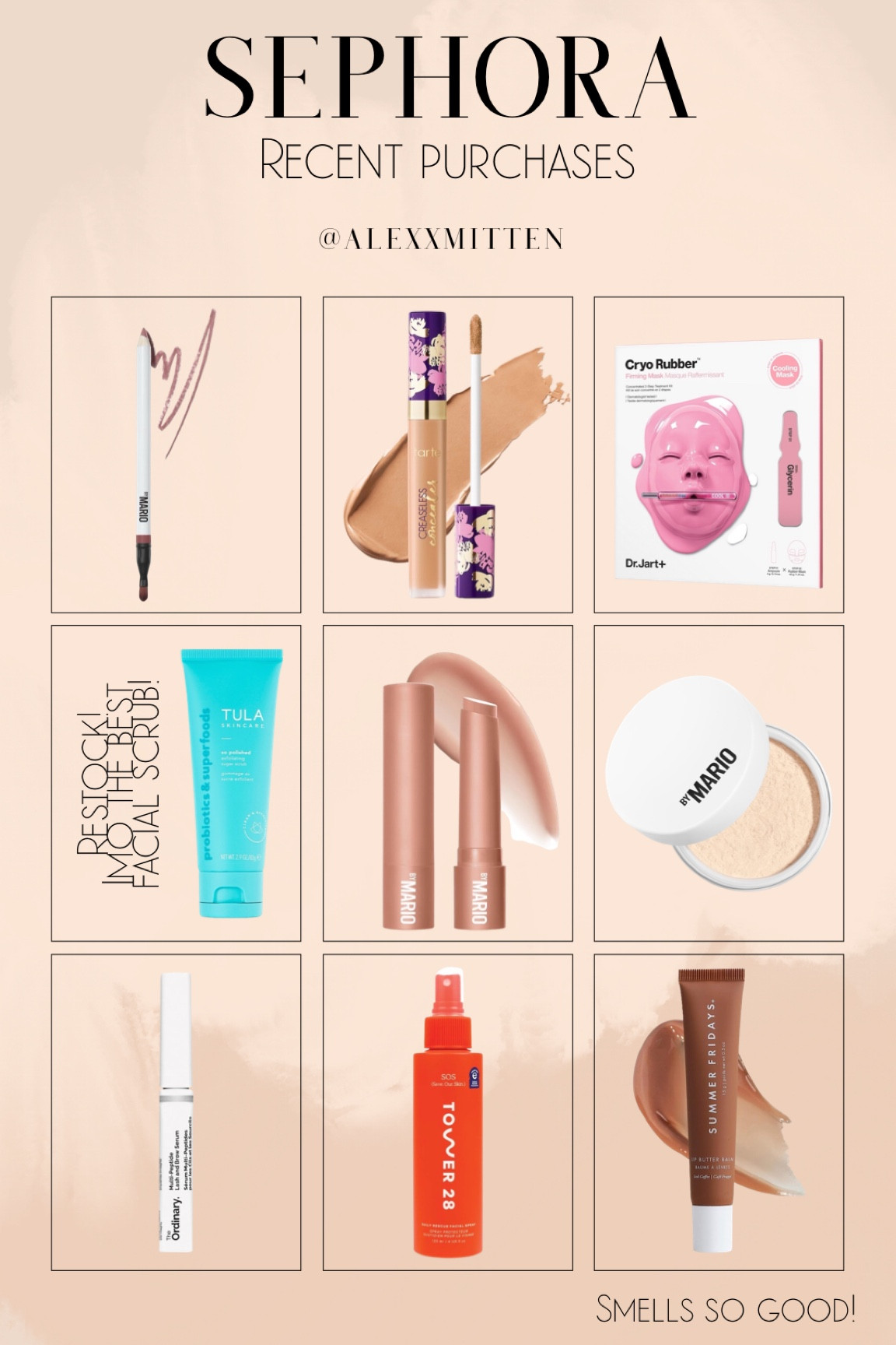 Sephora recent makeup, skincare and beauty purchases

Sephora | makeup | tarte | makeup by Mario | lipgloss | lip balm | lip liner | powder | face scrub | face mask | Dr. Jart | Tula | the ordinary | lash serum



#LTKFindsUnder100 #LTKFindsUnder50 #LTKBeauty