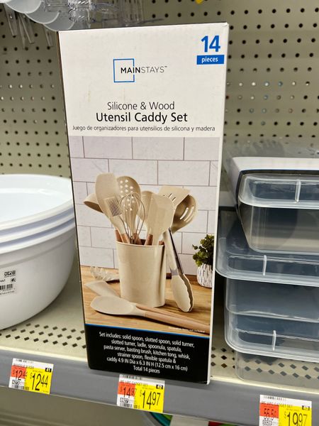 Walmart home finds, this neutral utensil caddy set has it all! #aesthetic home decor dining kitchen walmartfinds 

#LTKFindsUnder50 #LTKHome