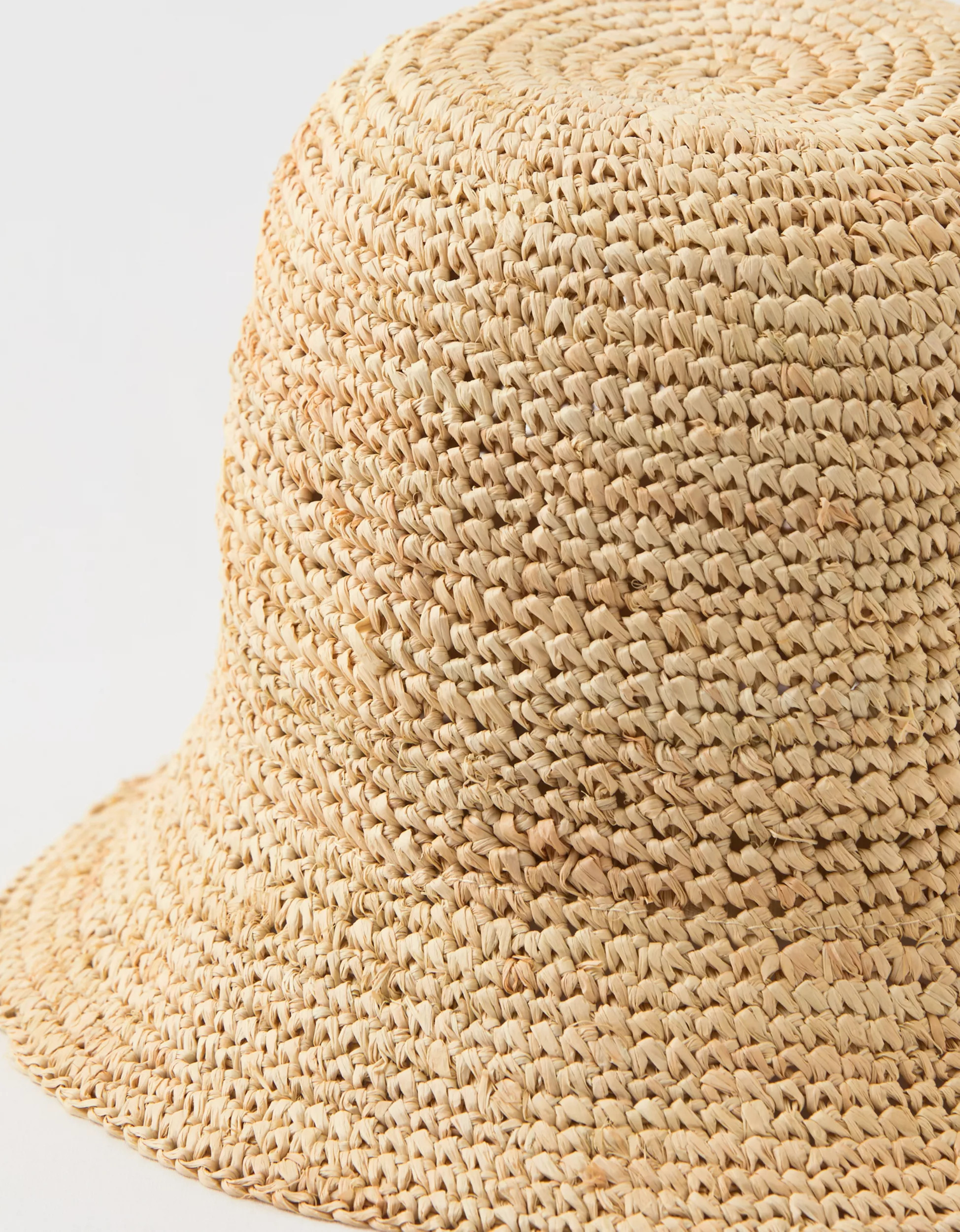 Aerie Straw Crochet Bucket Hat | Aerie