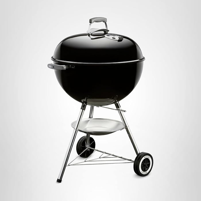 Weber Original Kettle Charcoal Grill, 22-Inch, Black – Classic Outdoor BBQ Grill with One‑Touch™ Cleaning System & Precise Temperature Control Dampers | Amazon (US)