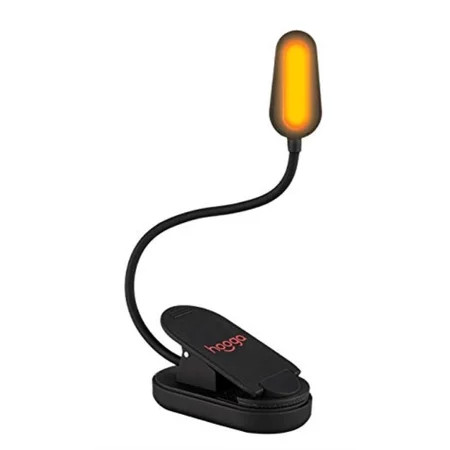 hoogalite blue blocking rechargeable amber led clip-on book light. blue blocker glasses alternative  | Walmart (US)