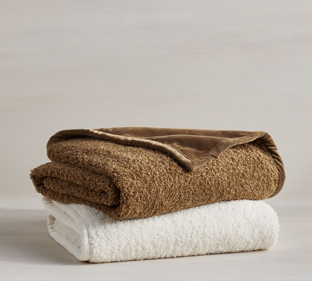 Cozy Teddy Faux Fur Throws | Pottery Barn (US)