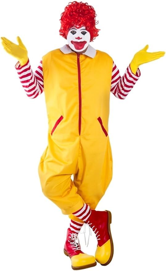 Adult Yellow Clown Costume (Size: Standard) | Amazon (US)