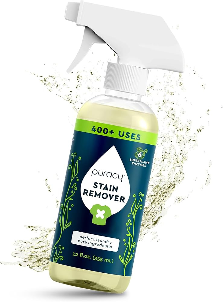 Puracy Stain Remover Spray, Natural Travel and Laundry Stain Cleaner for Clothes, Baby & Kids Sta... | Amazon (US)
