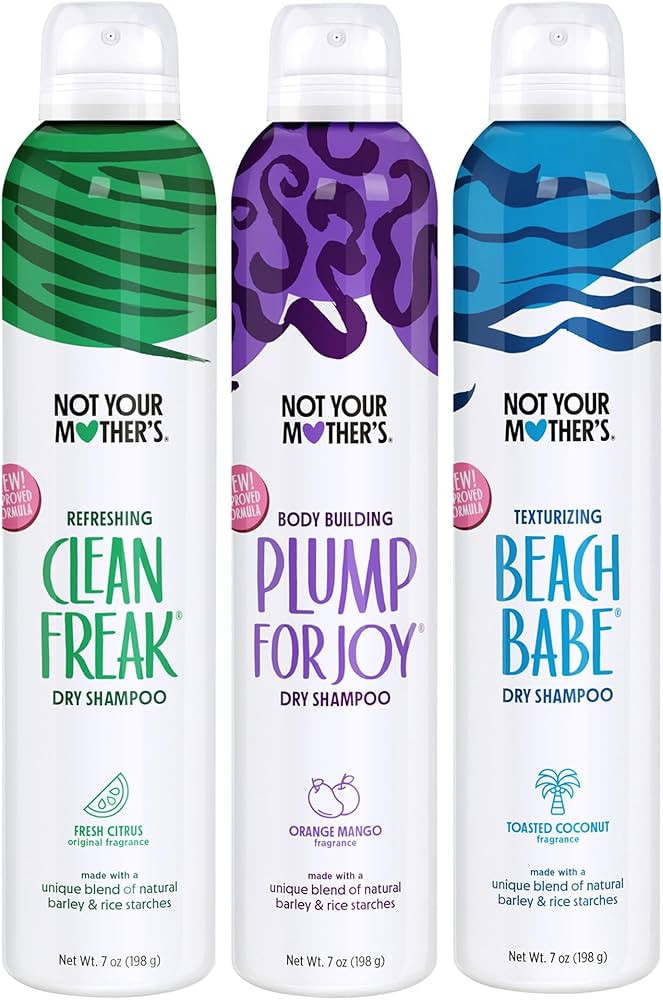 Not Your Mother's Dry Shampoo Assortment (3-Pack) - 7 oz - Clean Freak Dry Shampoo, Plump for Joy... | Amazon (US)