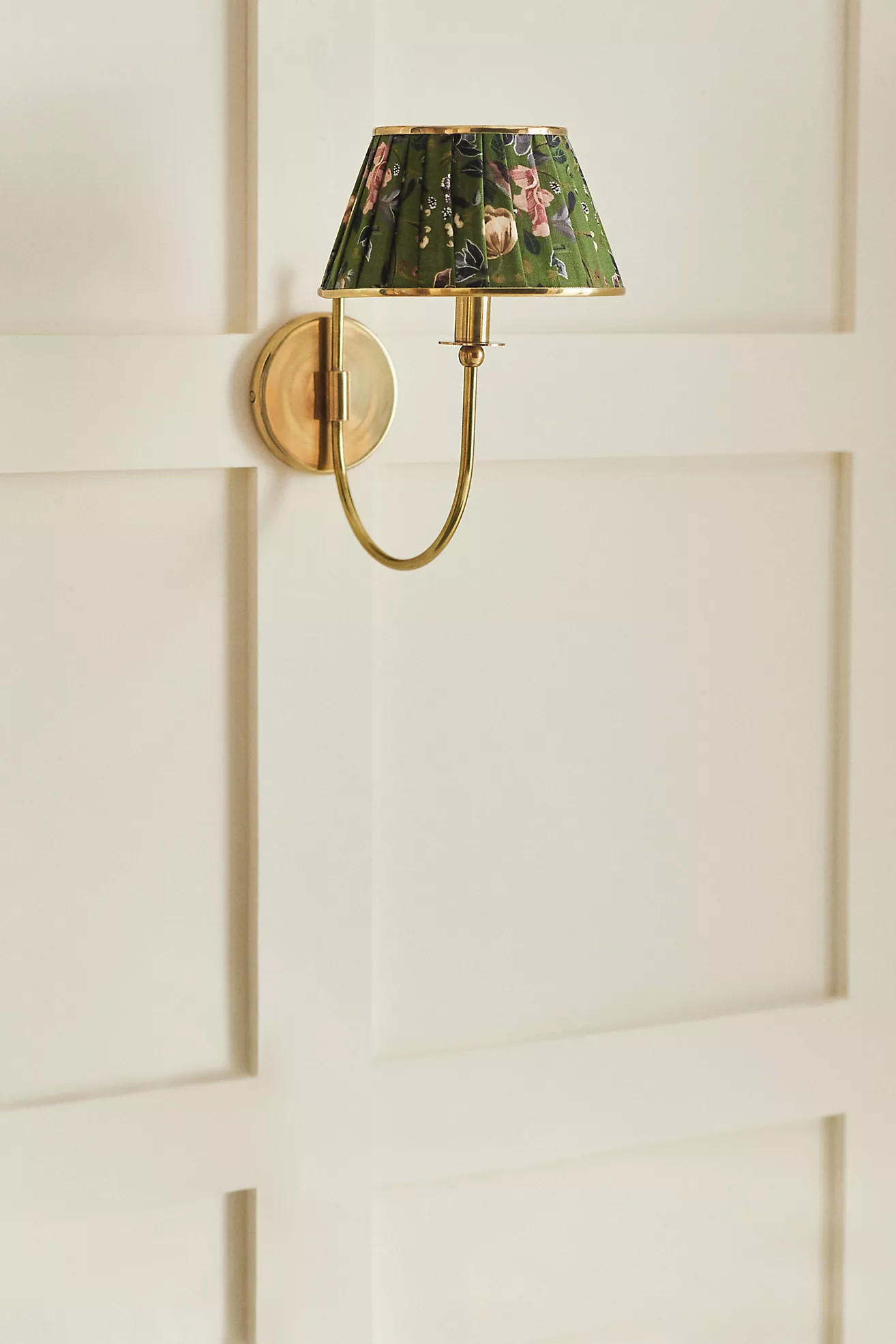 Lee Brass Fabric Shade Sconce Wall Light | Anthropologie (US)